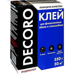 120-350  КЛЕЙ/Клей ART DECORO/Клей ART DECORO/Клей для обоев Флиз 350гр (50м2)